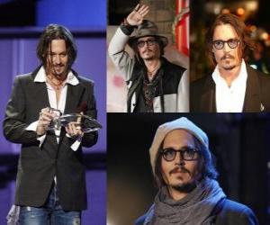 Puzzle Johnny Depp είναι αμερικανικός δράστης.
